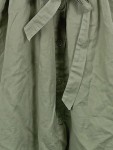 Vorschaubild 4 von Sommerkleid Mädchen Gr. 152 Oliv Midikleid Baumwolle Leinen Freizeit
