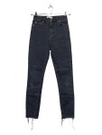 Vorschaubild 1 von High Waist Jeans Damen Gr. S 36 Schwarz Uni Baumwolle Stretch
