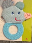 Vorschaubild 2 von Greifling Maus Beißring Baby Spielzeug Blau mit Beißelement NEU