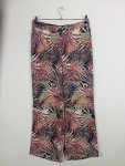 Vorschaubild 2 von Stoffhose Damen Mehrfarbig Gr. 42 Viskose Florales Muster Casual Freizeit