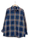 Vorschaubild 1 von Freizeithemd Herren Gr. 44/XXL Blau Baumwolle Kariert Casual Langarm