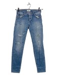 Vorschaubild 1 von Ripped Jeans Damen Blau Gr. W28/36/S Baumwolle Uni Casual