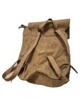 Vorschaubild 2 von Rucksack Kunstleder Damen Beige Polyurethan Lochmuster Casual Alltag