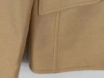 Vorschaubild 3 von Blazer Damen Gr. 38/M Beige Viskose Uni Klassisch Langarm Business Knopf