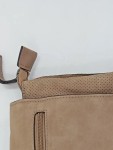 Vorschaubild 3 von Rucksack Kunstleder Damen Beige Polyurethan Lochmuster Casual Alltag