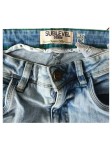 Vorschaubild 3 von Ripped Jeans Herren Blau Gr. W32/48/M Baumwolle Uni Casual 43 cm