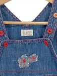Vorschaubild 2 von Jeanskleid Kinder Blau Gr. 92 Baumwolle Uni Casual Alltag Frühjahr/Sommer