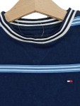 Vorschaubild 2 von T-Shirt Kinder Blau Gr. 110 Baumwolle Gestreift Casual Kurzarm