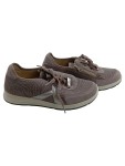 Vorschaubild 1 von Sneaker low Damen Gr. 37 Grau Textil Schnürung Reißverschluss Alltag