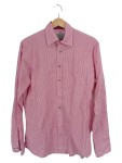 Vorschaubild 1 von Trachtenhemd Herren Langarm kariert Rosa Baumwolle Gr. S