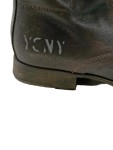 Vorschaubild 4 von Stiefel Damen Gr. 38 Grau Leder Schnürung 2 cm Urban Freizeit Uni