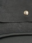Vorschaubild 2 von Rucksack Damen Schwarz Polyurethan Uni Casual Alltag Knopf Mittel
