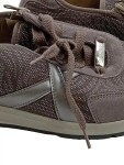 Vorschaubild 2 von Sneaker low Damen Gr. 37 Grau Textil Schnürung Reißverschluss Alltag