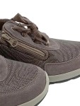 Vorschaubild 3 von Sneaker low Damen Gr. 37 Grau Textil Schnürung Reißverschluss Alltag