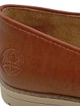 Vorschaubild 2 von Loafer Damen Gr. 36 Braun Leder Slip-On 2 cm Klassisch Alltag Uni Logo