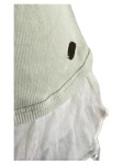 Vorschaubild 2 von Hemdbluse Damen Gr. 46/3XL Beige Seide Baumwolle Uni Romantisch