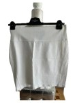 Vorschaubild 4 von Faltenrock Damen Gr. 42/XL Weiß Viskose Uni Elegant Business