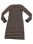 Vorschaubild 5 von Freizeitkleid Damen Blau Gr. 36/S Wolle Gestreift Maritim 94 cm