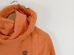 Vorschaubild 3 von Kapuzenpullover Damen Orange Gr. 38/M Baumwolle Polyurethan Meliert