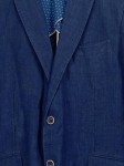 Vorschaubild 2 von Sakko Herren Blau Gr. 50/M Uni Casual Langarm Business Knopf