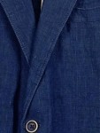 Vorschaubild 3 von Sakko Herren Blau Gr. 50/M Uni Casual Langarm Business Knopf
