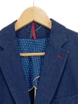 Vorschaubild 4 von Sakko Herren Blau Gr. 50/M Uni Casual Langarm Business Knopf