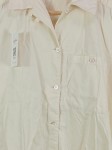 Vorschaubild 3 von Hemdbluse Damen Beige Gr. 36/S Baumwolle Uni Klassisch Kurzarm Alltag