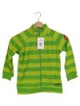 Vorschaubild 1 von Fleecejacke Kinder Gr. 116 Grün Polyester Gestreift Farbenfroh