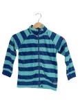 Vorschaubild 1 von Kinder Fleecejacke Gr. 110 gestreift türkis casual Alltag