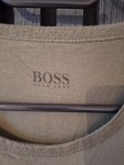 Vorschaubild 2 von T-Shirt Herren Gr. 52/L Oliv Baumwolle Logo-Print Basic Kurzarm Alltag