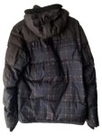 Vorschaubild 2 von Steppjacke Herren Gr. 52/L Grau Polyester Kariert Outdoor Langarm
