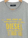 Vorschaubild 3 von T-Shirt Herren Grau Gr. 54/XL Baumwolle Schriftzug Casual Kurzarm