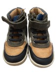 Vorschaubild 2 von Kinder Sneaker High Top Gr. 25 Braun Grau Leder Klettverschluss