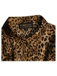 Vorschaubild 5 von Bluse Damen Braun Gr. 46/3XL Polyester Tierdruck Animal-Print Langarm