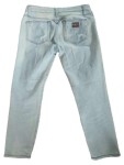 Vorschaubild 2 von Ripped Jeans Damen Blau Gr. W29/38/M Baumwolle Uni Glamourös Knopf 61 cm L24