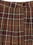 Vorschaubild 2 von Faltenrock Damen Braun Gr. 36/S Polyester Viskose Elasthan Preppy
