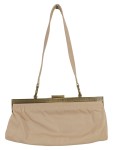 Vorschaubild 1 von Damen Clutch Leder Beige Elegant Abendtasche Handtasche