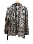 Vorschaubild 2 von Blazer Damen Gr. 40/L Beige Polyester Tierdruck Animal-Print
