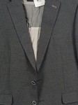 Vorschaubild 3 von Sakko Herren Gr. 54/XL Grau Strukturmuster Business Langarm Knopf