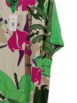 Vorschaubild 3 von T-Shirt Damen Grün Gr. 42/XL Viskose Florales Muster Farbenfroh
