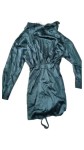 Vorschaubild 2 von Blusenkleid Damen Gr. 34/XS Grün Polyester Uni Elegant Party Herbst/Winter
