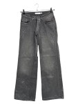 Vorschaubild 1 von Mom Jeans Damen Gr. 42/XL Grau Metallic Glitzer Baumwolle