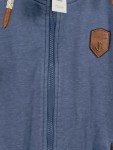 Vorschaubild 4 von Sweatjacke Damen Blau Gr. 36/S Baumwolle Meliert Maritim Langarm