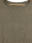 Vorschaubild 3 von T-Shirt Damen Gr. 36/S Oliv Baumwolle Geometrisch Casual Kurzarm Freizeit