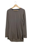 Vorschaubild 1 von Langarmshirt Herren Gr. 50/M Grau Polyester Uni Sportlich Logo-Print
