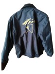 Vorschaubild 2 von Outdoorjacke Damen Gr. 40/L Blau Polyester Schriftzug Casual
