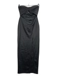 Vorschaubild 1 von Abendkleid Damen Schwarz Gr. 40/L Polyester Uni Elegant Ärmellos