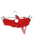 Vorschaubild 1 von Bikini-Oberteil Damen Gr. 38/M Rot Viskose Uni Casual Ärmellos