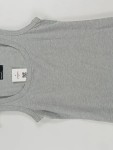 Vorschaubild 3 von Unterhemd Damen Grau Gr. L Baumwolle Meliert Basic Ärmellos Alltag