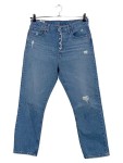 Vorschaubild 1 von 501 Destroyed Jeans Damen W29/L26 Blau Vintage Baumwolle